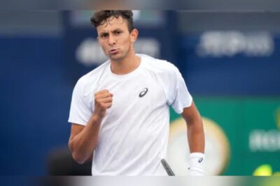 Emilio Nava da cuenta del croata Borna Coric en Cincinnati