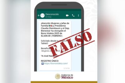Falsos bonos y prestamos del Bienestar por WhatsApp, ¡Cuidado!
