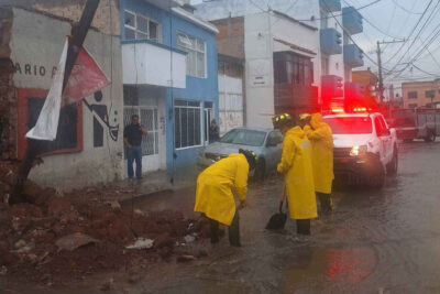Lluvias dejan estragos en viviendas de Fresnillo