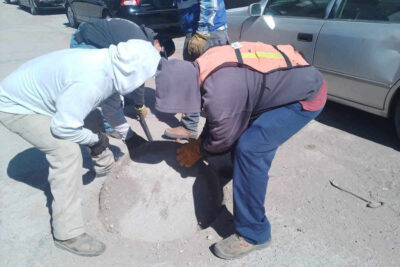 Obras Públicas continúa con trabajos para mejorar el servicio de drenaje en Fresnillo