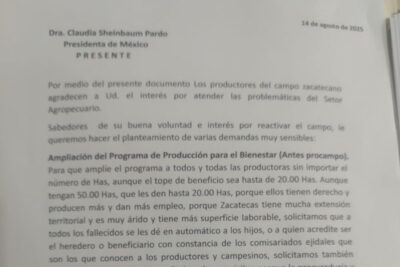 Productores de frijol en Zacatecas piden apoyo federal