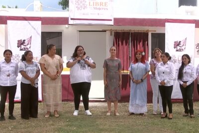 Claudia Sheinbaum inaugura el Centro Libre para las Mujeres en Calakmul