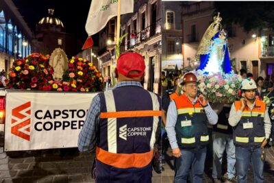 Capstone Copper Cozamín encabezó la peregrinación conmemorativa del novenario de la Virgen del Patrocinio