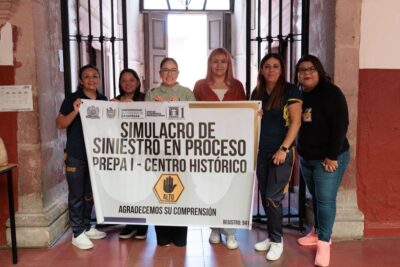 Simulacro de sismo en el centro de extensión – UAPUAZ: Prevenir es protegernos