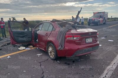 Fallecen tres personas en accidente carretera en Sain Alto