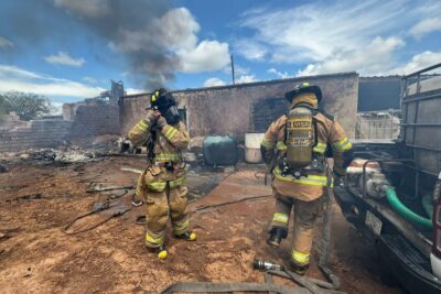 Protección Civil de Guadalupe reporta incendio acontecido en La Luz