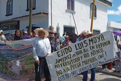 Marchan en Jiménez del Teul contra Presa Milpillas