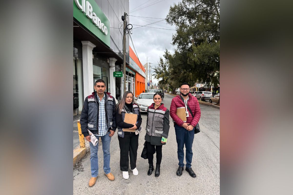 Se mantiene atención a comerciantes de la Avenida García Salinas.