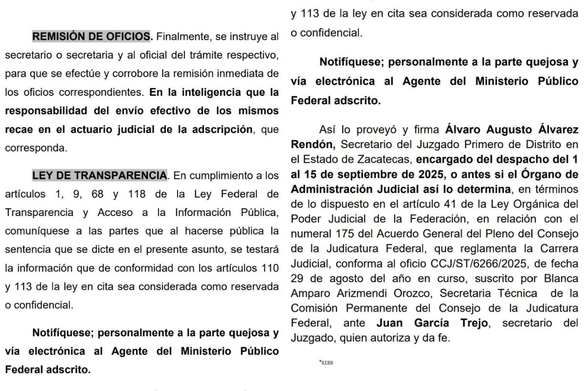 Juzgado federal niega amparo contra Feria Nacional Zacatecas