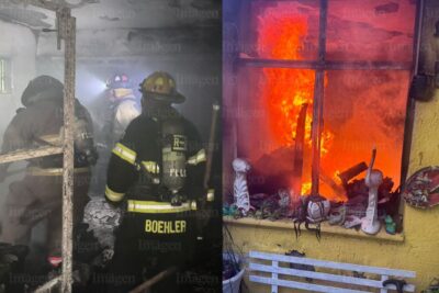 Se incendia casa de personas mayores en Fresnillo