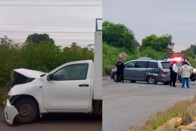 Mujer resulta herida tras accidente en la carretera estatal Fresnillo-Estación San José