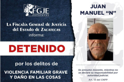 Cayeron 6 individuos en manos de la Fiscalía de Zacatecas  