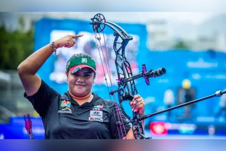 Andrea Becerra logra oro histórico en Campeonato Mundial de Tiro con Arco