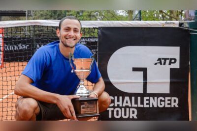 Emilio Nava obtuvo el titulo en el Challenger de Villa María (Argentina) y este martes cayó en la primera ronda en Buenos Aires