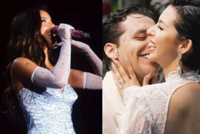 Emilia Mernes imita Ángela Aguilar en concierto y esta fue la reacción en redes