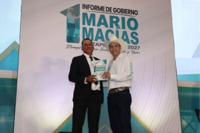 Mario Macías Zúñiga rinde su Primer Informe de Gobierno en Mazapil