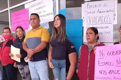 Inician plantón en Hospital de la Mujer de Guadalupe por derechos laborales
