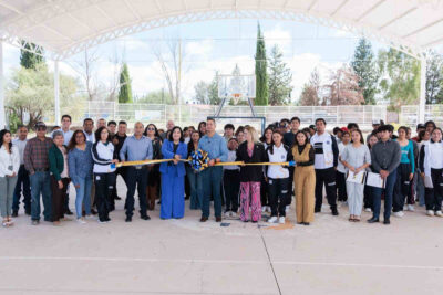 Preparatoria de la UAZ inaugura domo escolar en Nieves, Zacatecas