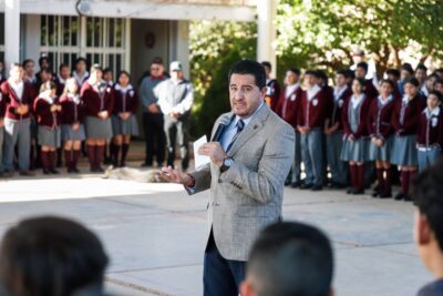 Promueven los valores cívicos en la Secundaria Técnica #1 de la Estación San José