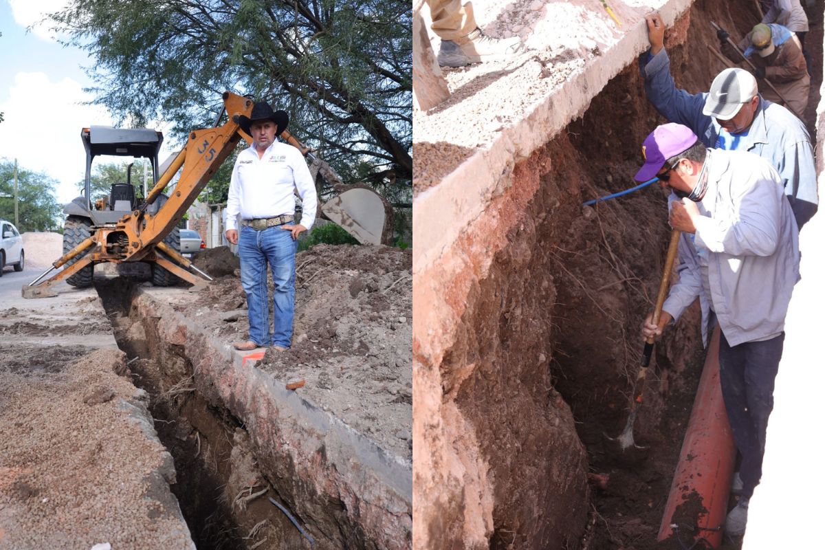 Avanza rehabilitación del drenaje sanitario en Jerez.
