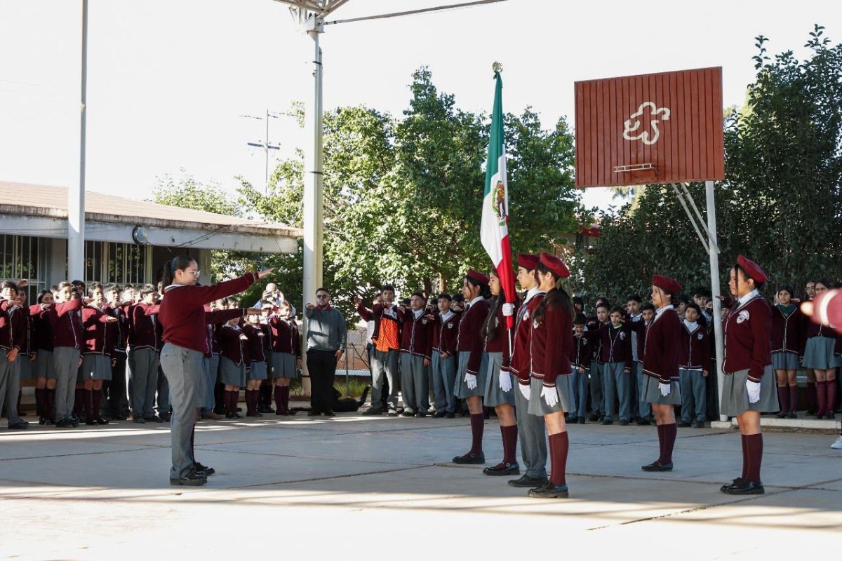 Promueven los valores cívicos en la Secundaria Técnica #1 de la Estación San José.