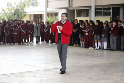 Llevan a secundarias la caravana “Juntos por la Vida” en Fresnillo