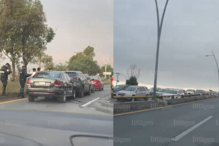 Choque múltiple deja dos heridas sobre Calz. Revolución Mexicana en Guadalupe, Zacatecas