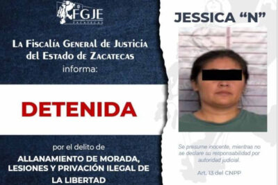 Detienen a dos personas en Zacatecas con órdenes de aprehensión en Calera y Sain Alto