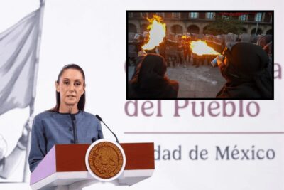 “No estamos de acuerdo con manifestaciones violentas”: Sheinbaum