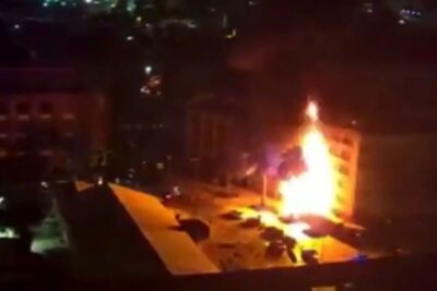Captan en video el momento exacto de la explosión en el restaurante La Soldadera, en CDMX