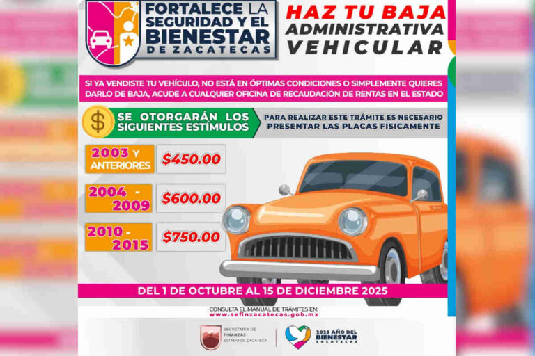 Gobierno de Zacatecas impulsa programa de regularización vehicular
