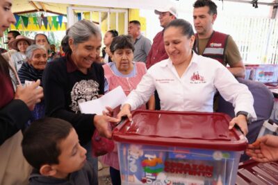 Llevan apoyos alimentarios del programa Corazón Contento a comunidades de Villa González Ortega