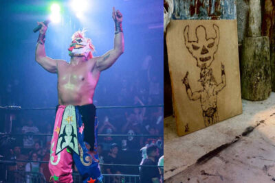 Marco Rodríguez dibuja con fuego al Psyco Clown