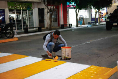 Mejoran imagen urbana de la Avenida Hidalgo de Fresnillo