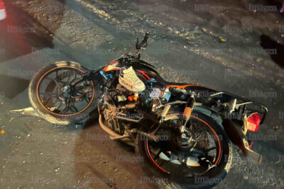 Mueren adolescente de 14 años al accidentarse en su moto en Fresnillo