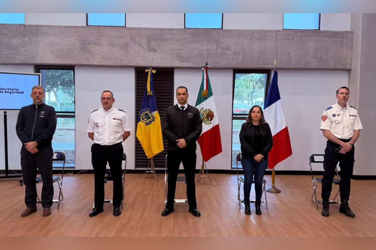 Policías franceses entrenan a corporaciones de Jalisco para reforzar seguridad rumbo al Mundial 2026.