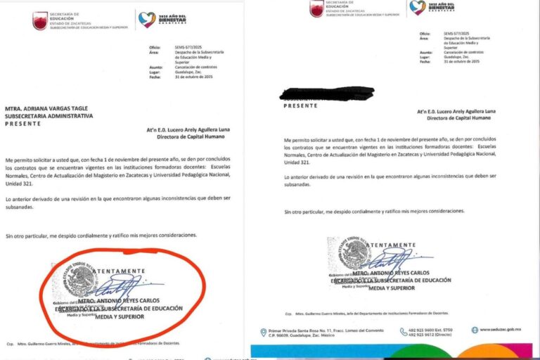 Ordenan cancelar contratos de docentes en Escuelas Normales