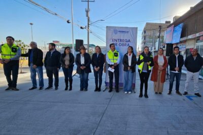 Entregan obras de pavimentación en Fresnillo