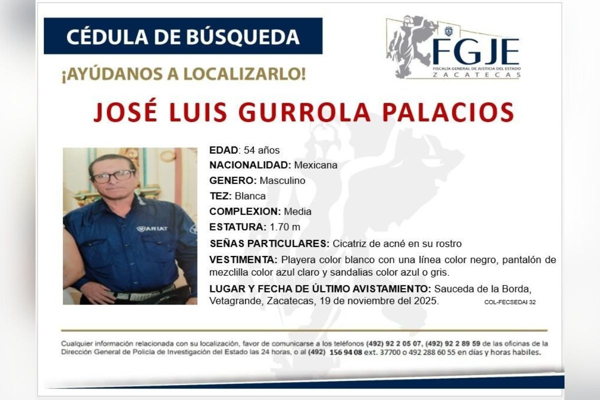 Fiscalía confirma cinco desapariciones en menos de 48 horas en Sauceda de la Borda.