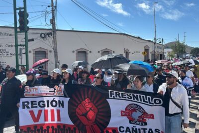 165 planteles de la región federal de la SEZ se mantuvieron en paro este jueves