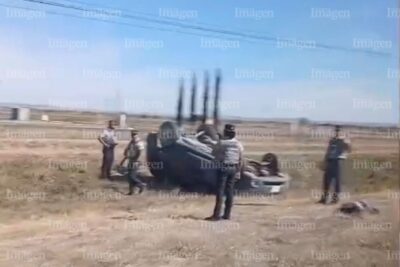 Volcadura deja un lesionado en la la carretera federal 45