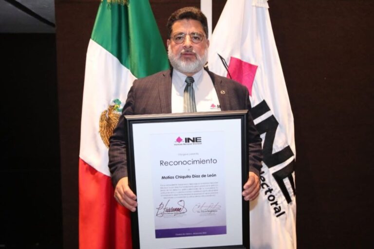 Reconocen trayectoria y liderazgo de Matías Chiquito en el INE Zacatecas