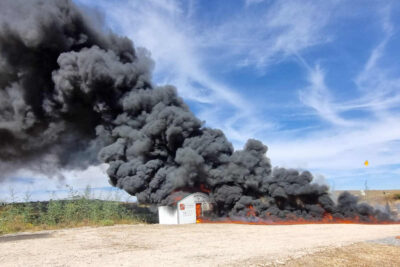 FGR incinera más de tonelada y media de metanfetamina y objetos del delito en Zacatecas