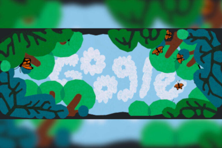 Google celebra la migración de la mariposa monarca con un doodle especial
