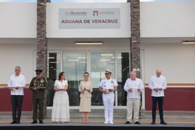 Sheinbaum inaugura la nueva aduana automatizada de Veracruz