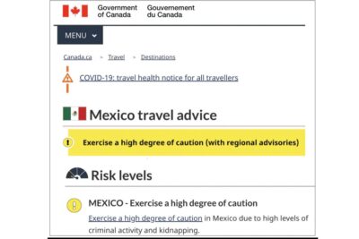 Canadá señala a Zacatecas como inseguro, pero reconoce a la capital como zona segura