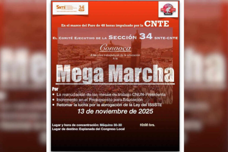 Magisterio zacatecano irá al paro y pedirá 55 millones
