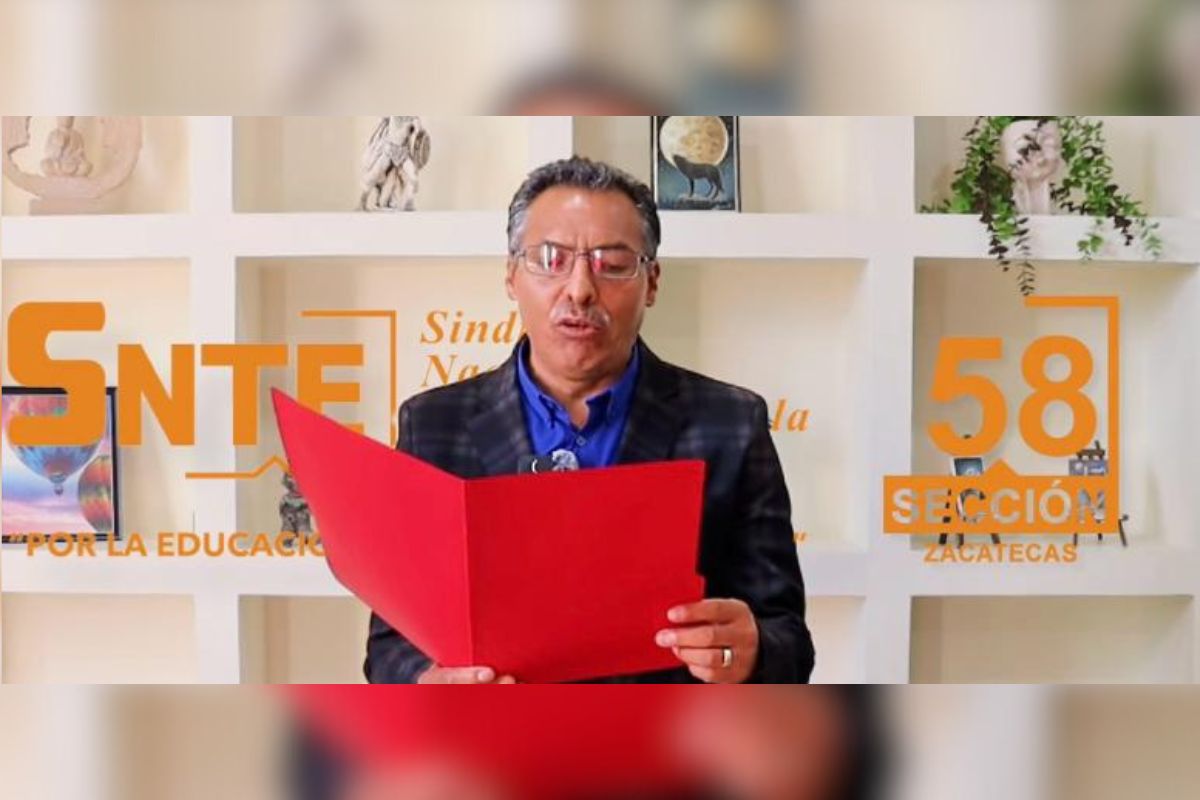 Marcelino Rodarte, dirigente SNTE sección 58.