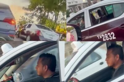 Ella solo vendía dulces y la golpea un taxista