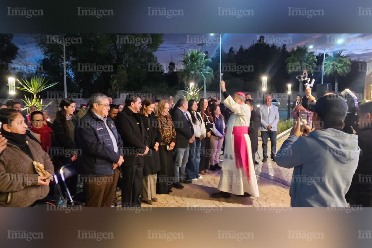 Obispo de Zacatecas bendice Monumento en honor a la Virgen de Guadalupe en Fresnillo
